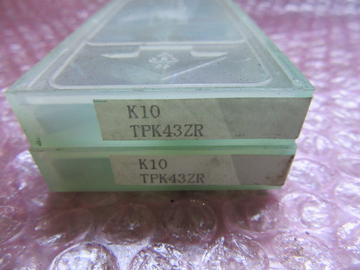 中古Cutting Exchange Chip 【チップ 2個】K10 TPK43ZR(12212)   SUNNY SEIKO