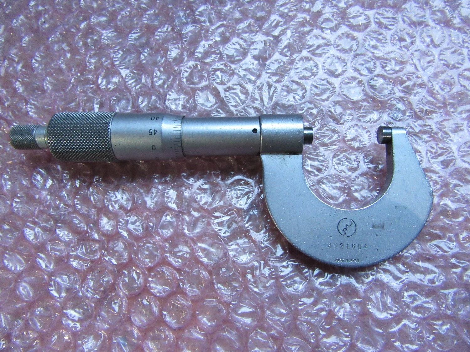 中古外側マイクロメーター 【外側マイクロメーター】0-25mm(0.01mm)  ミツトヨ