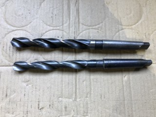 中古Taper shank drills 【テーパーシャンクドリル2本】φ16,φ17.8 NACHI FORGE