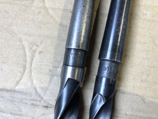中古Taper shank drills 【テーパーシャンクドリル2本】φ16,φ17.8 NACHI FORGE
