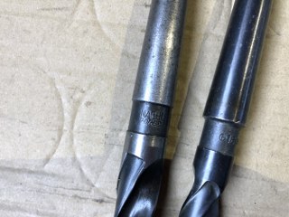 中古Taper shank drills 【テーパーシャンクドリル2本】φ16,φ17.8 NACHI FORGE