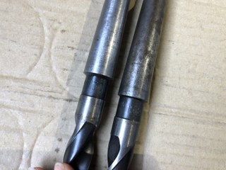 中古Taper shank drills 【テーパーシャンクドリル2本】φ15,φ15.8 NACHI FORGE
