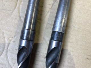 中古Taper shank drills 【テーパーシャンクドリル2本】φ18.8,φ19.8 NACHI FORGE