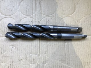 中古Taper shank drills 【テーパーシャンクドリル2本】φ18.8,φ19.8 NACHI FORGE
