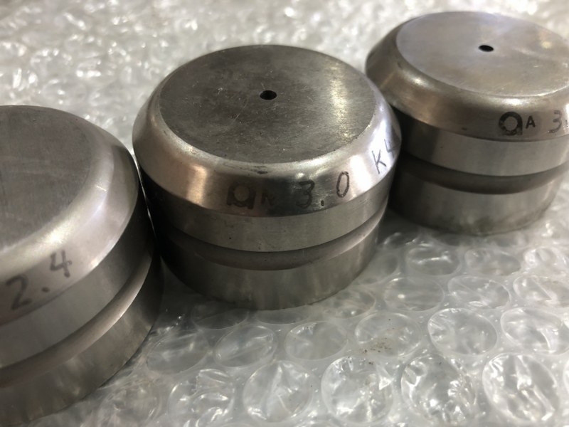 中古Die 【タレパン金型（ダイ）3個】①φ2.4②φ3.0③φ3.0 アマダ/AMADA