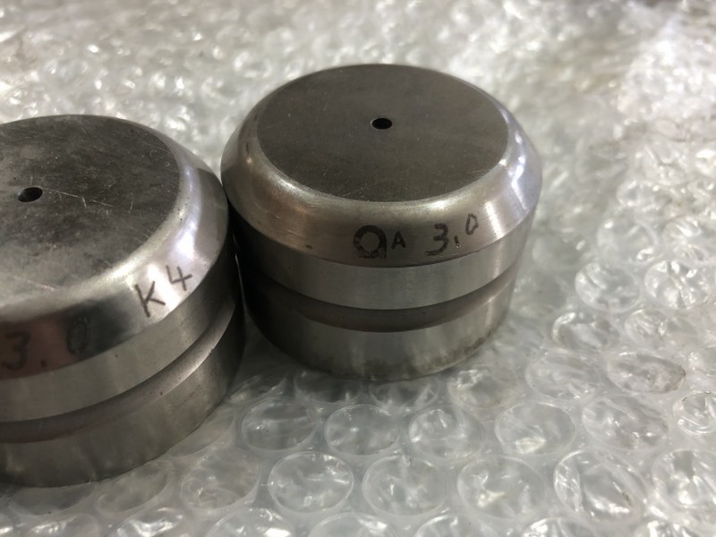 中古Die 【タレパン金型（ダイ）3個】①φ2.4②φ3.0③φ3.0 アマダ/AMADA