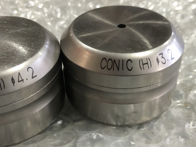 中古Die 【タレパン金型（ダイ）3個】①φ3.1②φ4.2③φ3.2 コニック/Conic