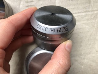 中古ダイ タレパン金型（ダイ）3個 コニック/Conic