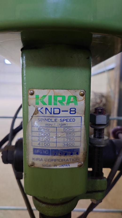 中古Bench Drilling Machine KND-8 （SP-KR) KIRA