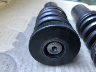 中古Short 【タレパン金型(パンチ）2本】①26.0 ②30.0 unknow