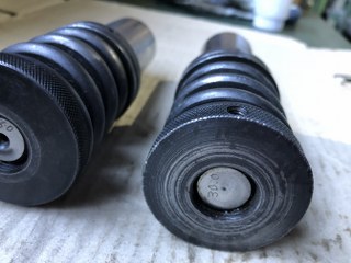 中古Short 【タレパン金型(パンチ）2本】①26.0 ②30.0 unknow