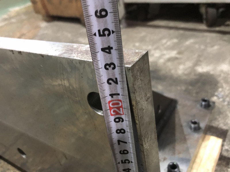 中古Angle plate 【L型イケール】W425ｘD250ｘH230ｍｍ Unknown