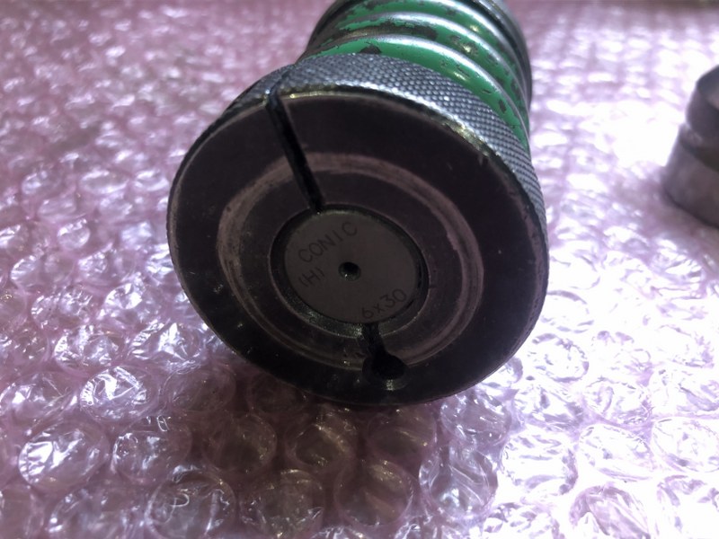 中古Short 【タレパン金型（ショート/セット）】ダイ：6ｘ30　Ｃ＝0.3 パンチ：6ｘ30 コニック/Conic
