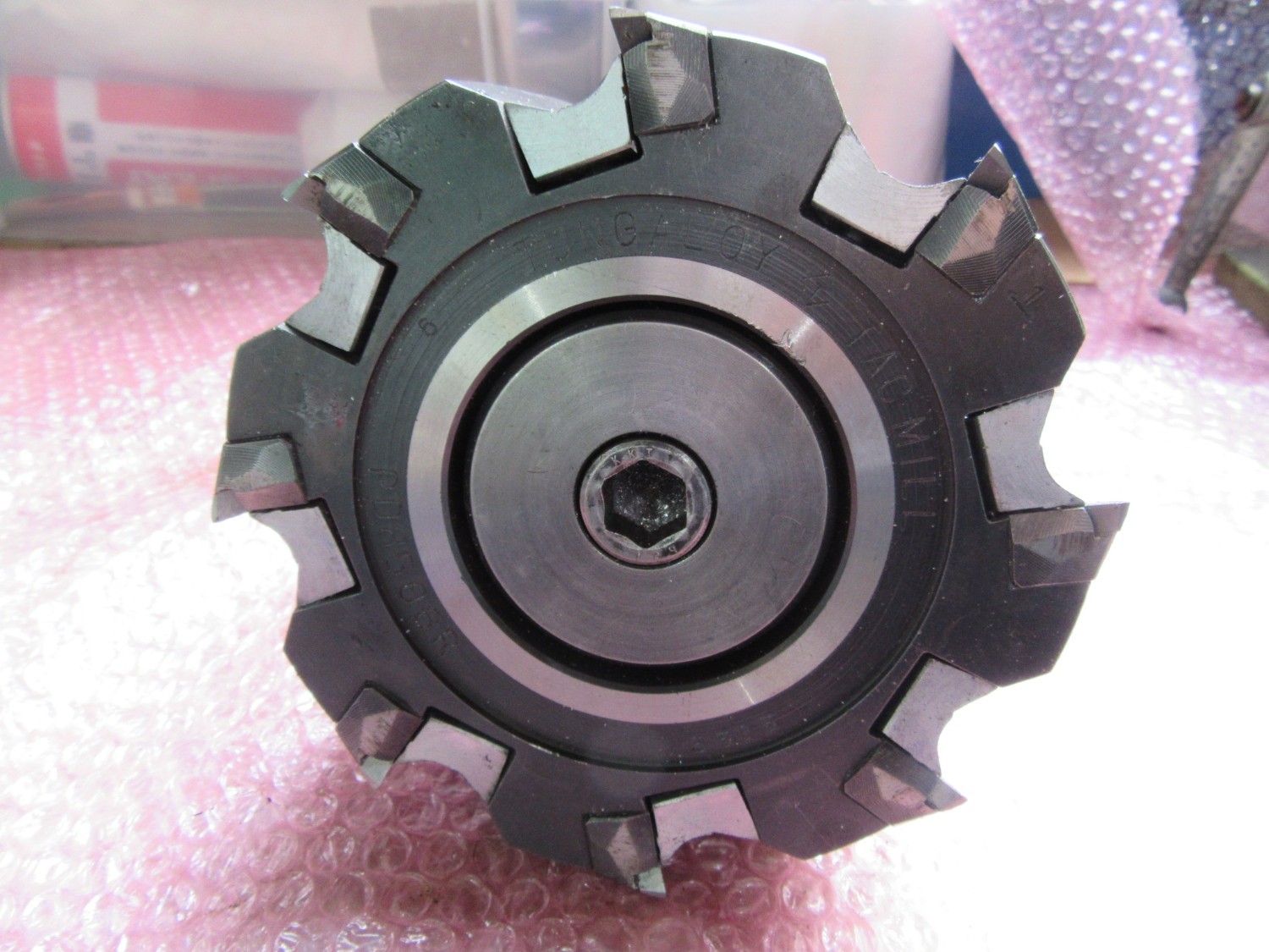 中古Iron surface plate フェイスミルアーバーNT5-6【15408】フェイス：Tungaloy　PD8506R　 不明