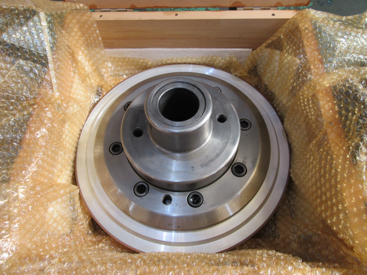 中古Flange 【砥石フランジ】SD1500-N100B30　オークマの円筒研削盤（GP47）用 Mitsubishi Materials