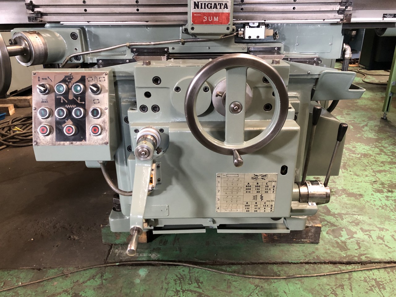 中古万能フライス盤 3UM 新潟鐵工