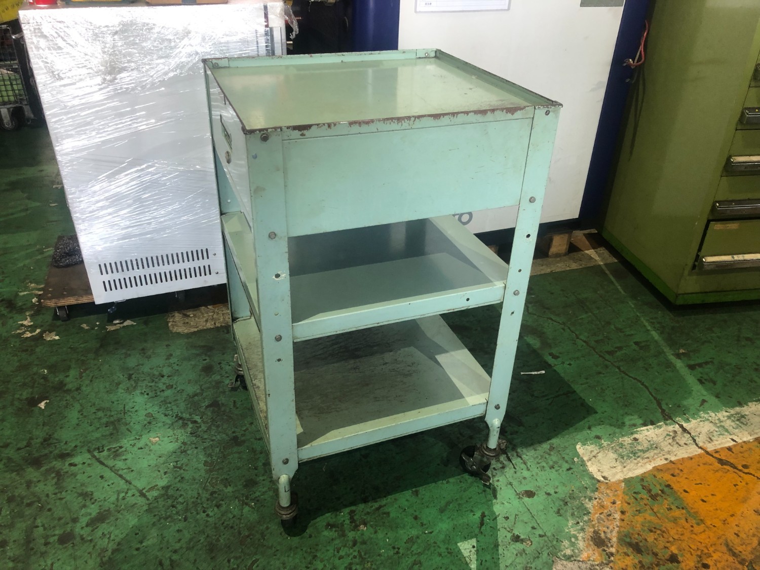 中古Workbench and Surface plates 【ツールワゴン】W500xD530xH890ｍｍ Union Steel
