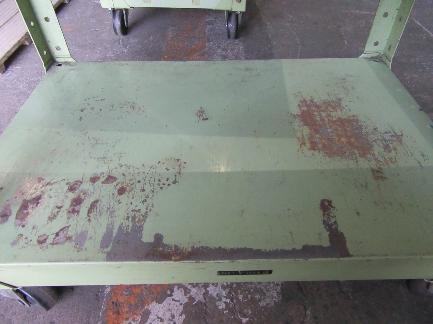 中古Workbench and Surface plates 【ツールワゴン】W400xD600ｘH790mm 不明