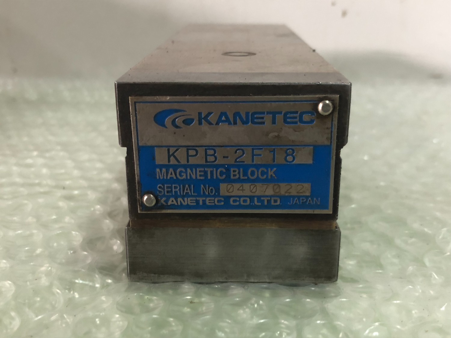 中古Other 【両面吸着永磁ブロック】KPB-2F18   KANATEC
