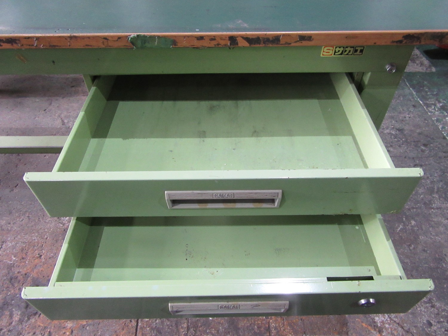 中古作業台・叩き台 作業台 サカエ