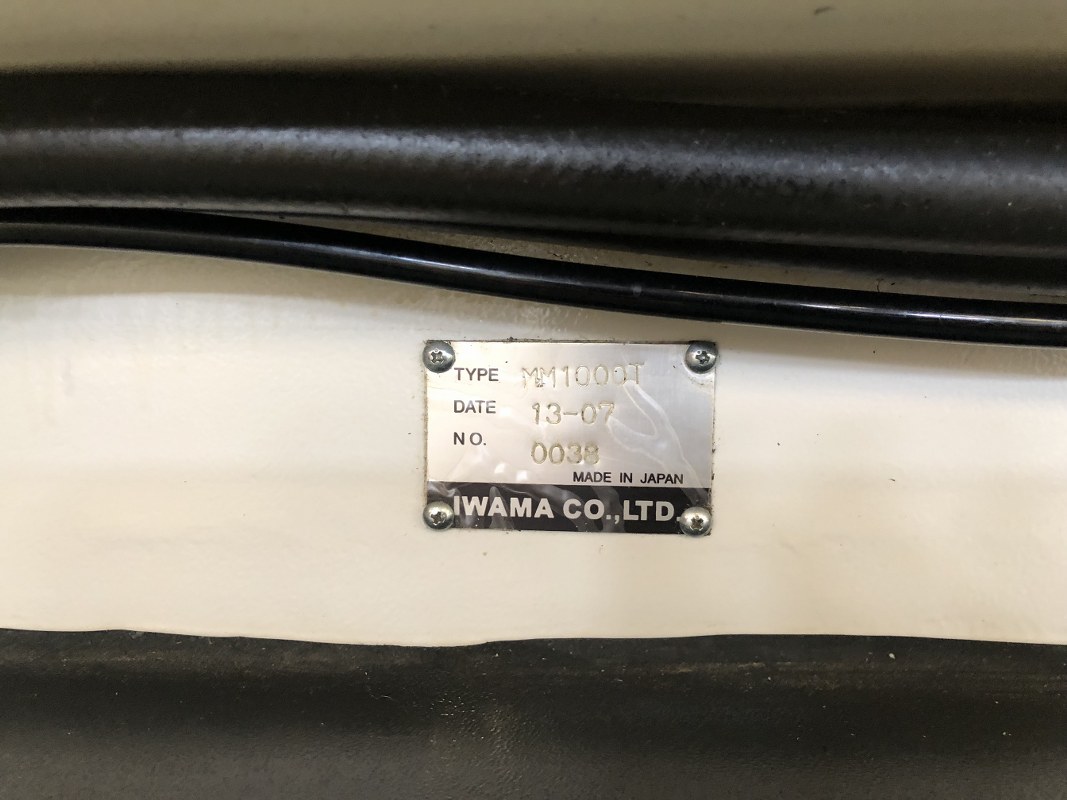 中古Vertical Machining Center モデリングマシン【MM1000T】 IWAMA 