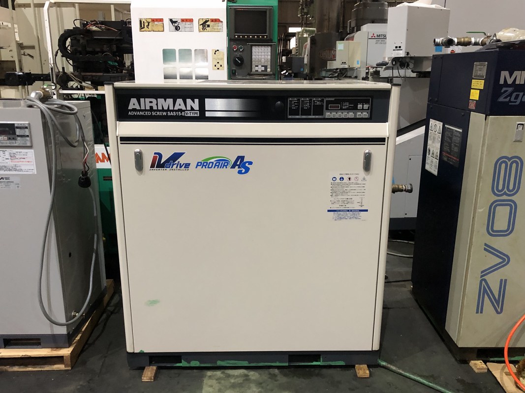 中古Compressors スクリューコンプレッサー[SAS15-E V-TYPE] 