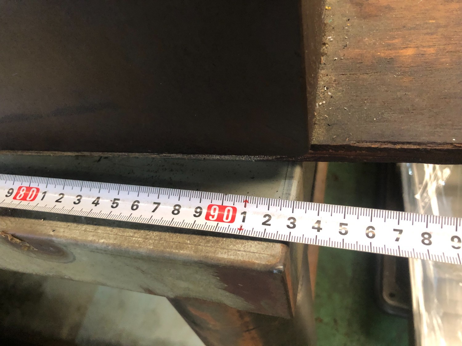 中古Iron surface plate 【鉄定盤（台付き）】本体サイズ：915x910x120(mm) unknow