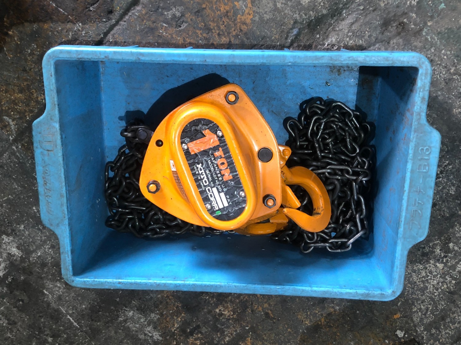 中古その他運送/荷役機械 キトー チェーンブロック 1t(電気ホイスト)M3-359 キトー