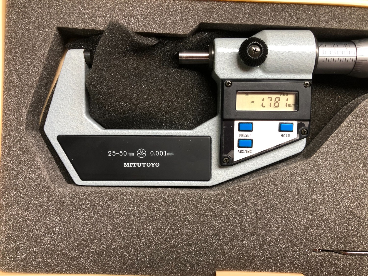 中古Outside micrometer 【デジマチックマイクロメ－タ】293-402(MDC-50) ミツトヨ/Mitutoyo