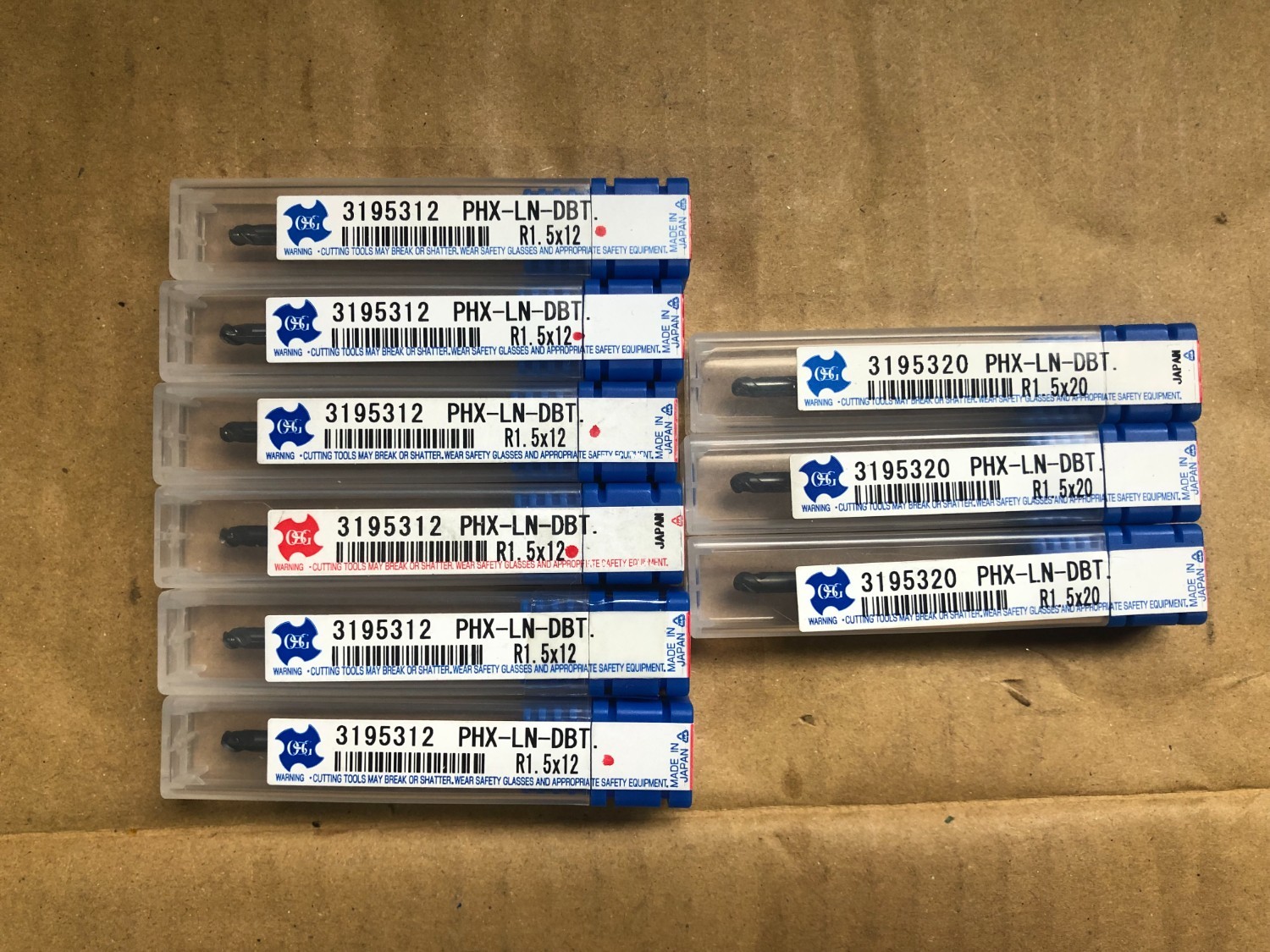 中古End mill(Ball） 【超硬ロングネックボールエンドミル 9本】3195312 PHX-LN-DBT OSG/ オーエスジー
