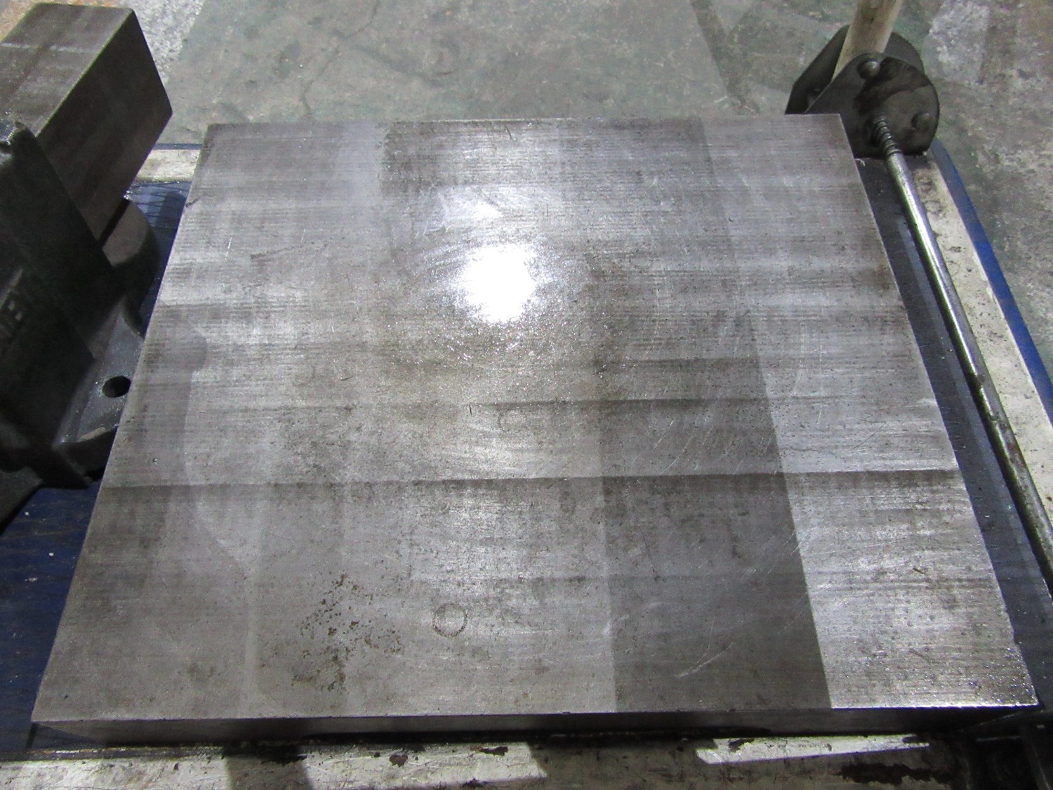 中古Iron surface plate 【鉄定盤】W350xD400ｘH65ｍｍ　 不明