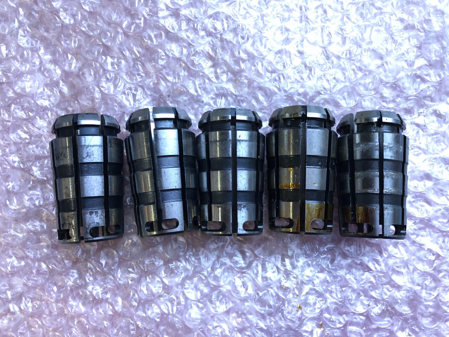 中古スプリングコレット 【ストレートコレット5個】C20-20 MST/溝口