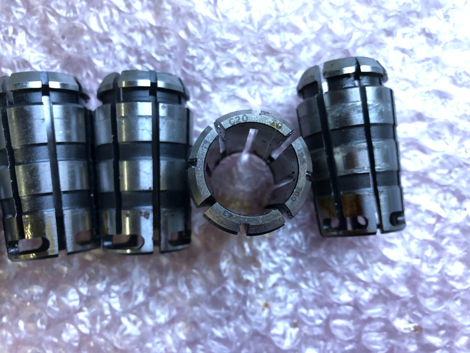 中古スプリングコレット 【ストレートコレット5個】C20-20 MST/溝口