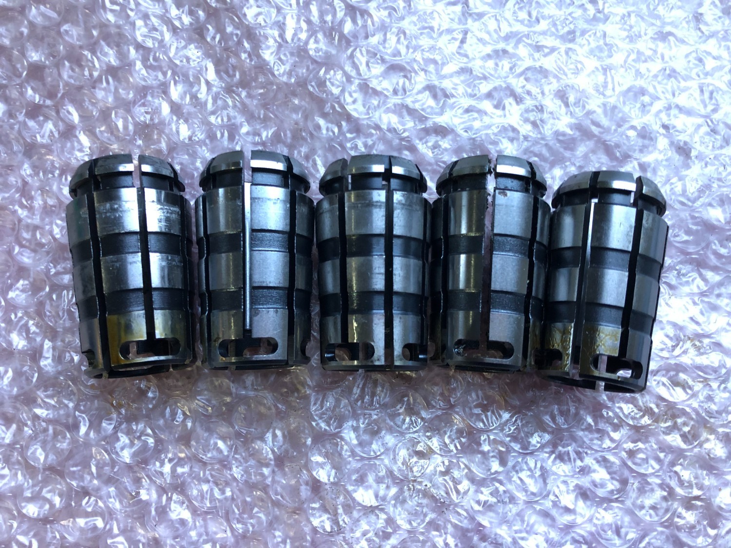中古スプリングコレット 【ストレートコレット5個】C20-20 MST/溝口
