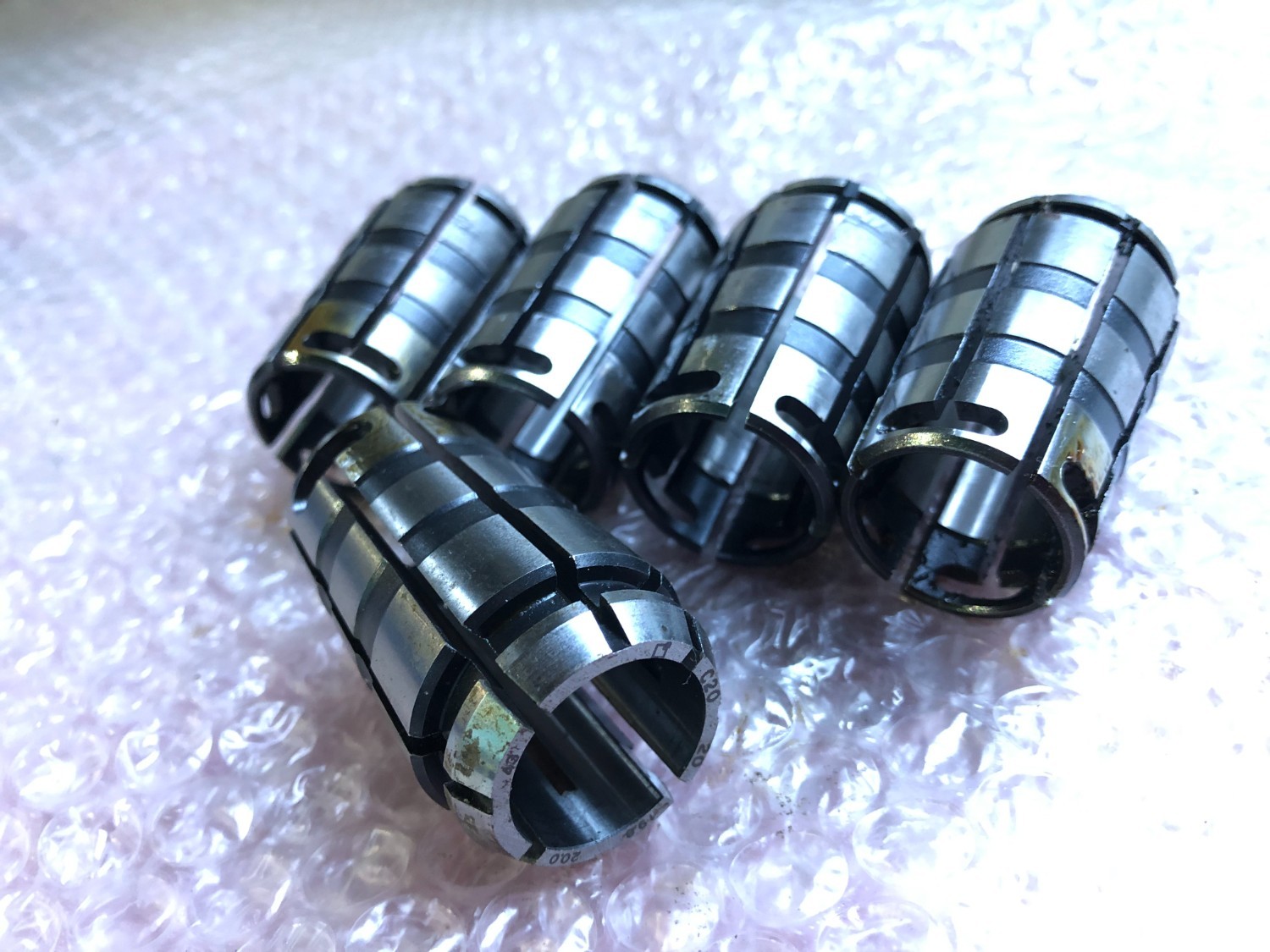 中古スプリングコレット 【ストレートコレット5個】C20-20 MST/溝口