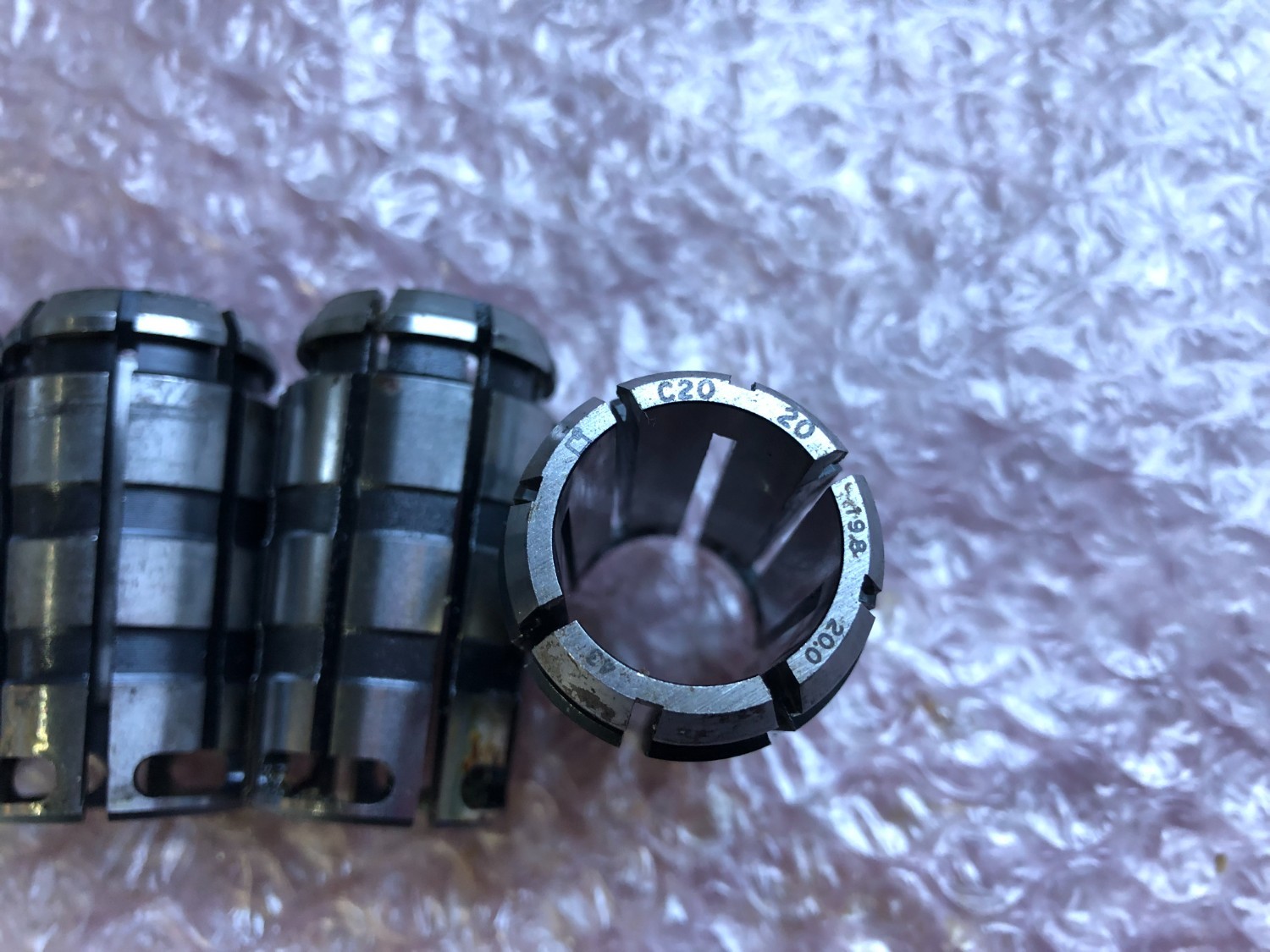 中古スプリングコレット 【ストレートコレット5個】C20-20 MST/溝口