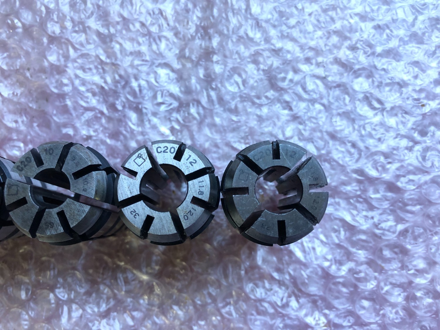 中古Spring collet 【ストレートコレット5個】C20-10,C20-12 MST/溝口