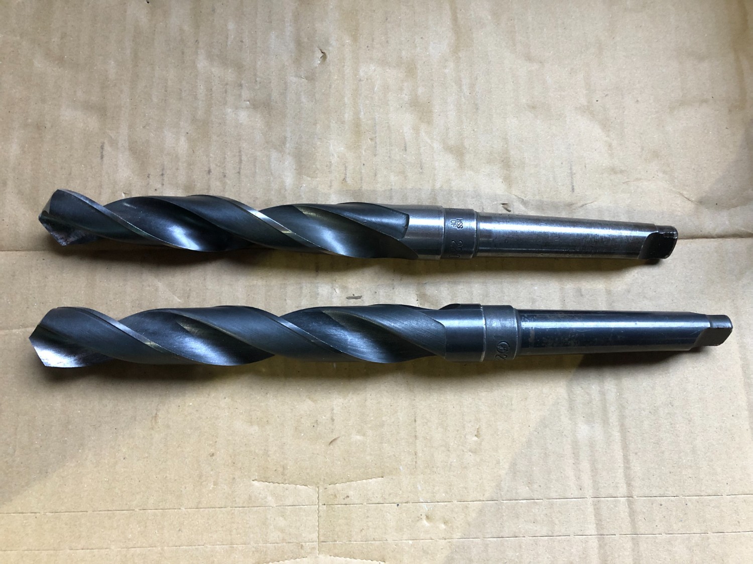 中古テーパ―シャンクドリル 【テーパーシャンクドリル2本】φ22.0,φ22.5 NACHI