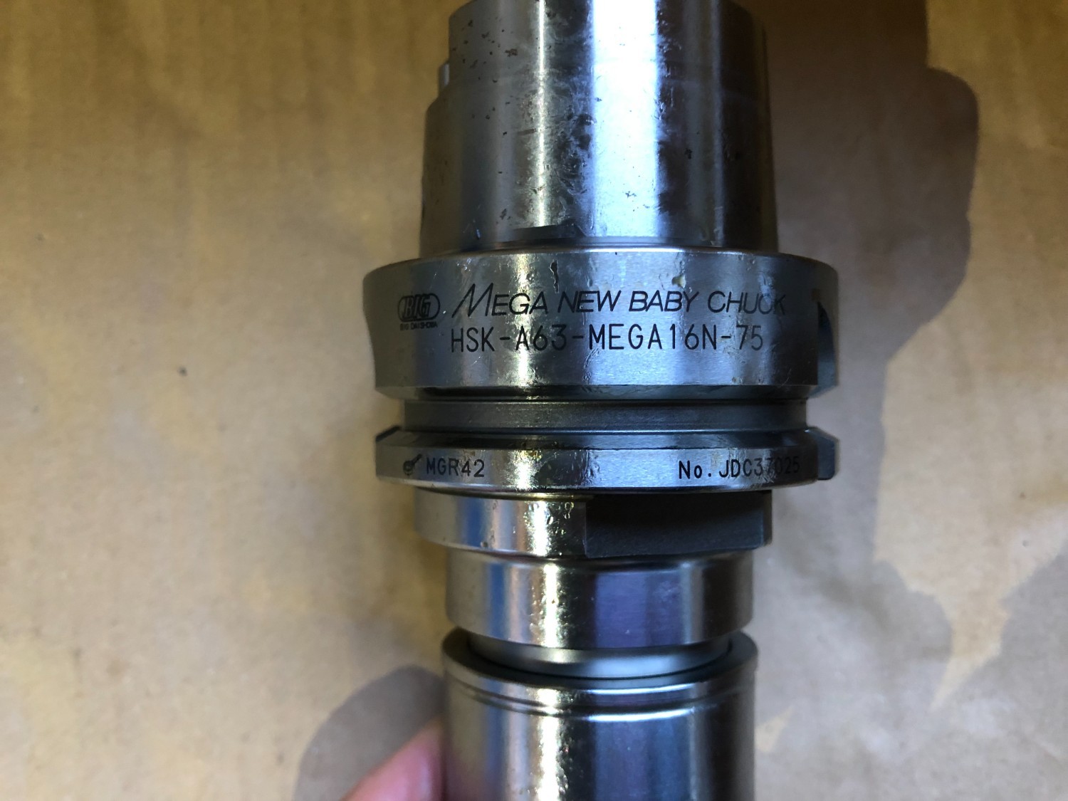 中古HSK-63 【メガニューバビーチャック】HSK-A63-MEGA16N-75 大昭和精機/BIG DAISHOWA