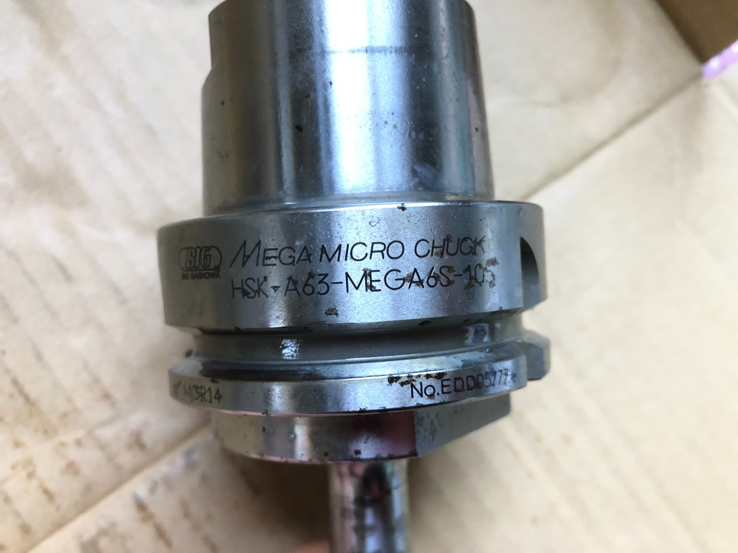 中古HSK-63 【メガマイクロチャック】HSK-A63-MEGA6S-105 大昭和精機/BIG DAISHOWA