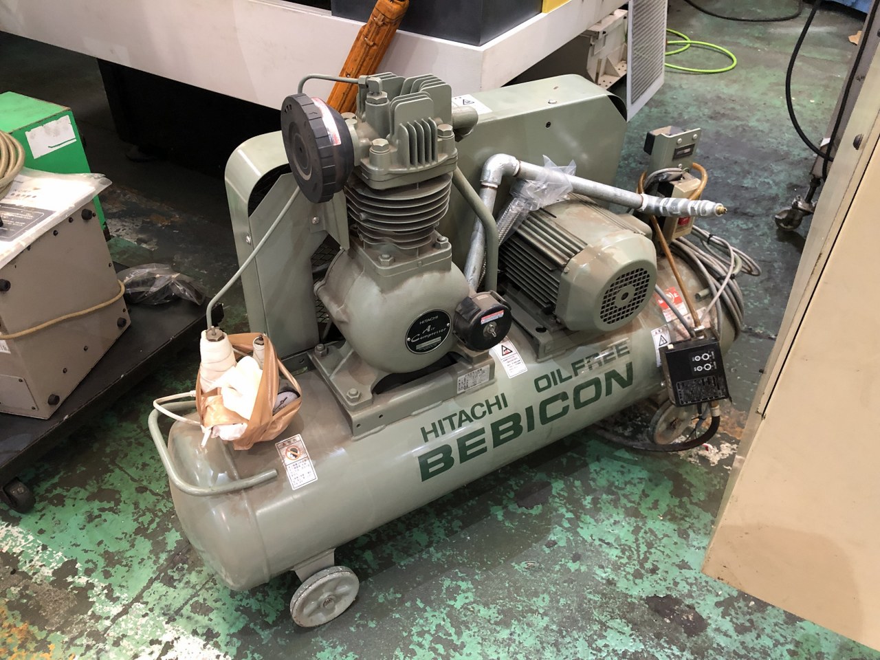 中古Compressors 1.5OU-9.5GB6【オイルフリーベビコンプレッサー】 HITACHI