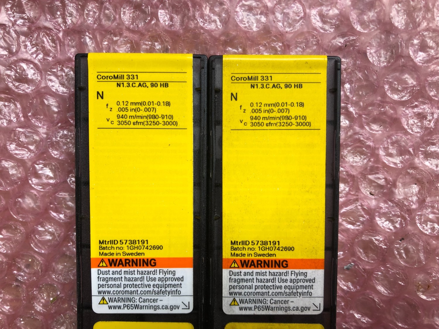 中古Cutting Exchange Chip 【チップ2箱】N331.1A-084508H-NLH10 サンドビック/Sandvik