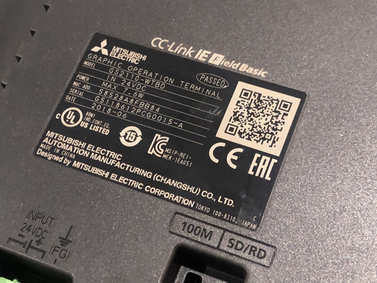 中古Special deals・Set etc 【タッチパネル（グラフィックオペレーションターミナル）】GS2110-WTBD IN 24VDC 三菱/MITSUBISHI