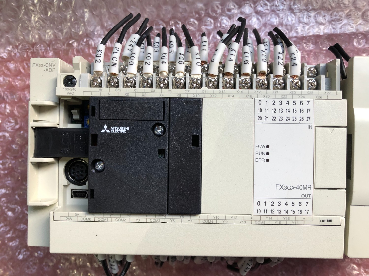 中古その他 【PROGRAMMABLE CONTROLLER】FX3GA-40MR-CM,FX2N-2DA,FX2N-2AD 三菱/MITSUBISHI