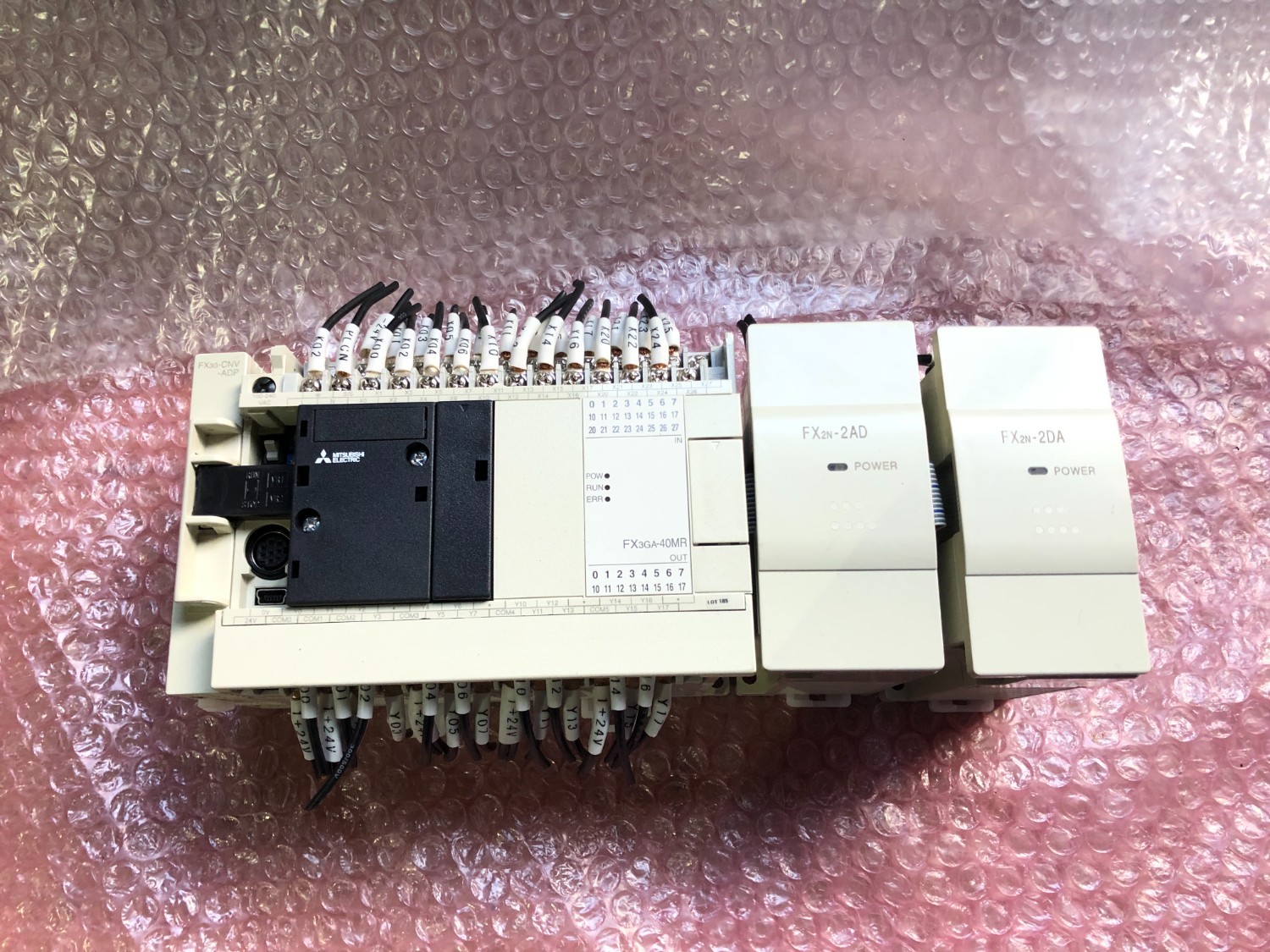 中古その他 【PROGRAMMABLE CONTROLLER】FX3GA-40MR-CM,FX2N-2DA,FX2N-2AD 三菱/MITSUBISHI