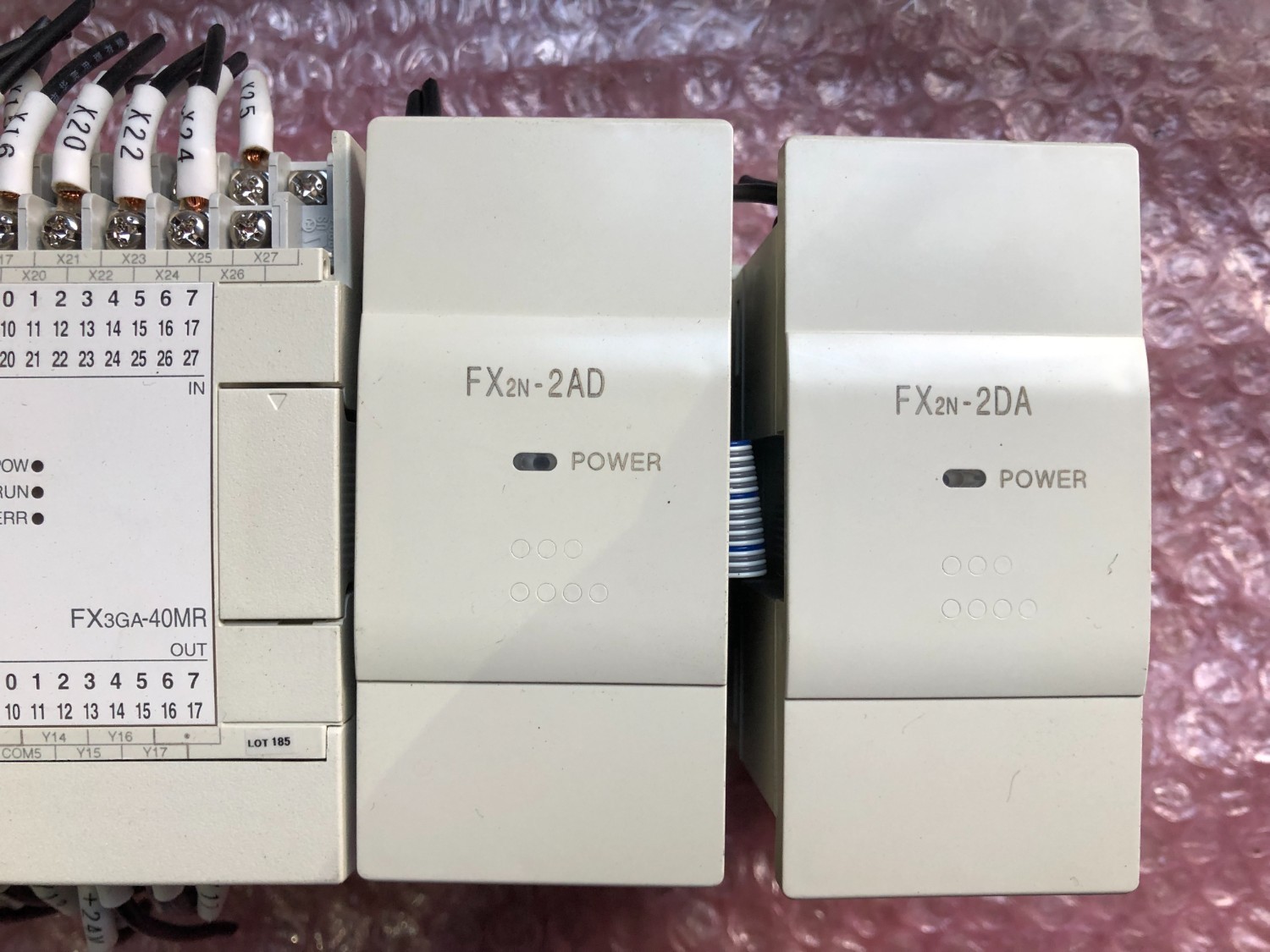 中古その他 【PROGRAMMABLE CONTROLLER】FX3GA-40MR-CM,FX2N-2DA,FX2N-2AD 三菱/MITSUBISHI