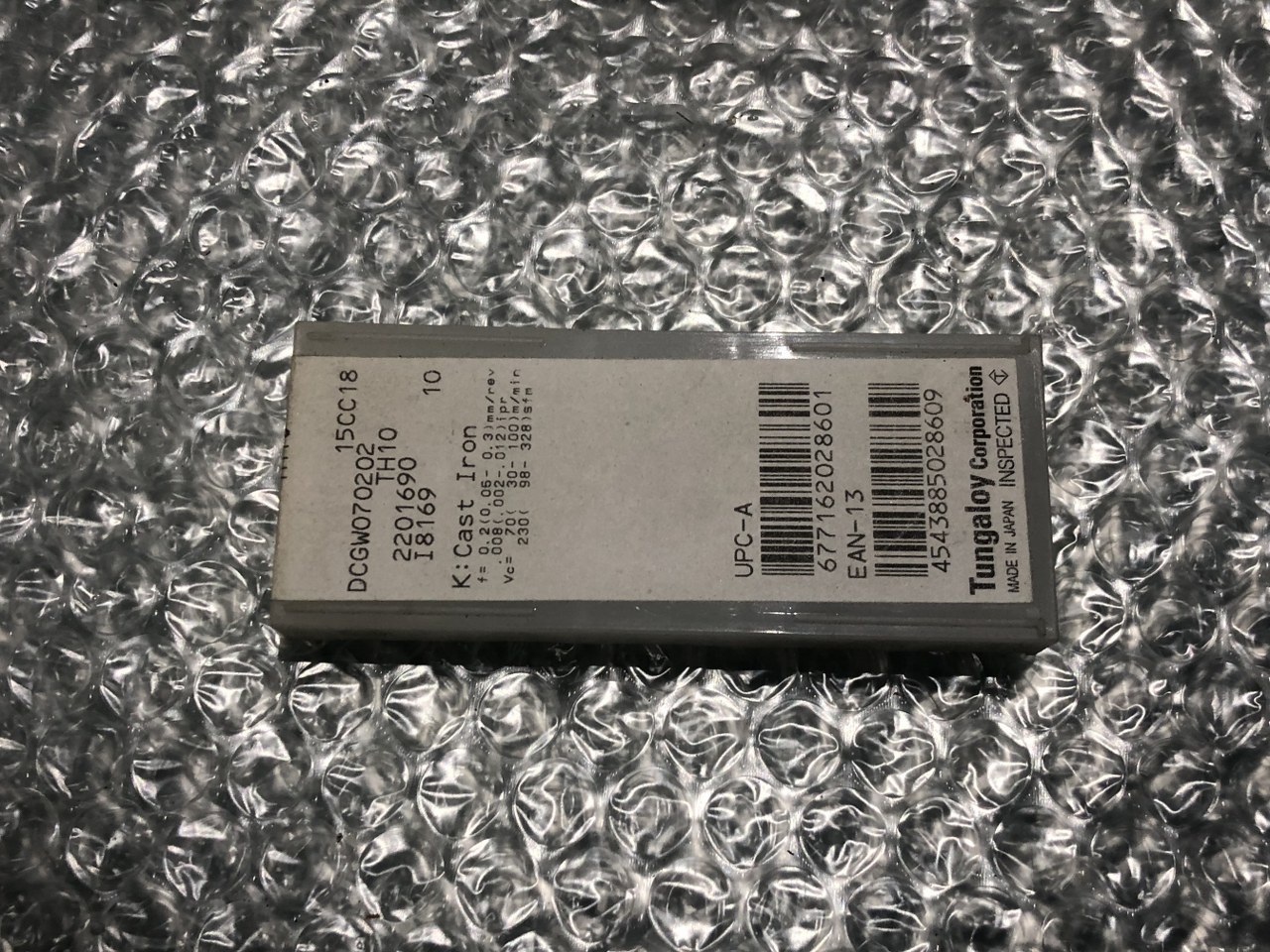 中古インサート（チップ） 【チップ】DCGW21.50 TH10　DCGW070202 TH10 タンガロイ/Tungaloy
