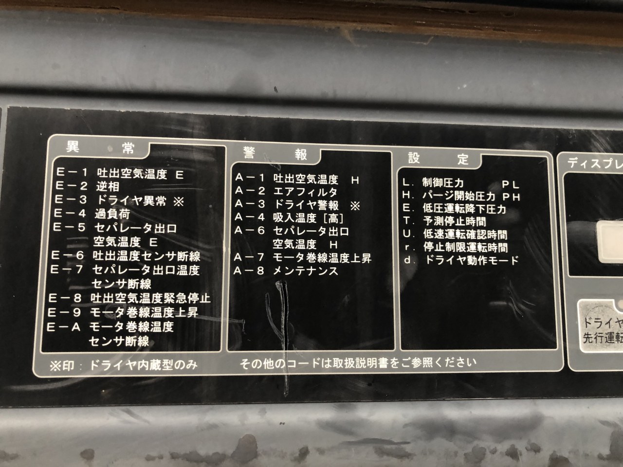 中古コンプレッサー スクリューコンプレッサー【SMS55EVD-E】 北越