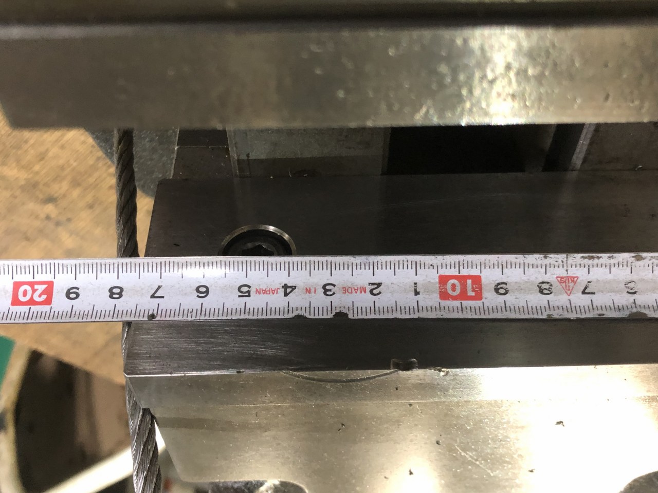 中古Hydraulic vise 【油圧バイス】口幅175mm　口高60mm 津田駒/TSUDAKOMA