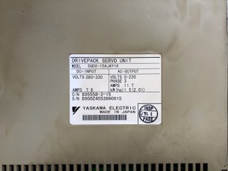 中古その他 【DRIVEPACK SERVO UNIT】SGDC-15AJAY16 YASKAWA